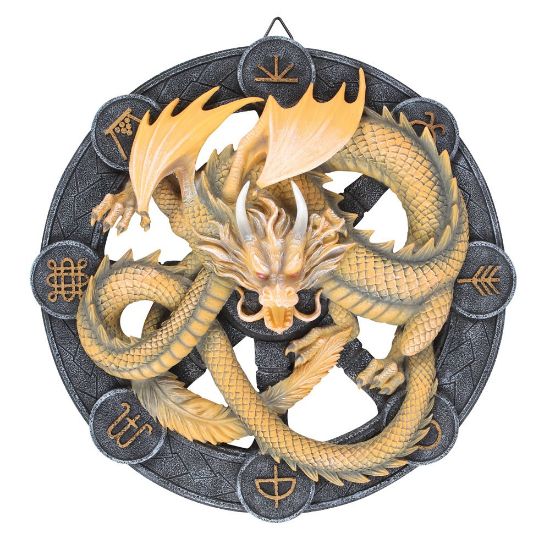 Picture of Imbolc Dragon Resin Wall Plaque by Anne Stokes
