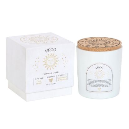 Picture of Virgo Sandalwood & Patchouli Gemstone Zodiac Candle