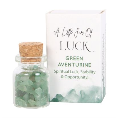 Picture of Jar of Luck Aventurine Crystal in a Matchbox