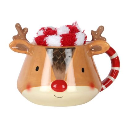 Picture of Reindeer Mug and Socks Set