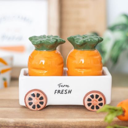 Picture of Carrot Salt and Pepper Shakers in Wagon
