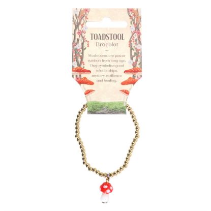 Picture of Toadstool Beaded Charm Bracelet