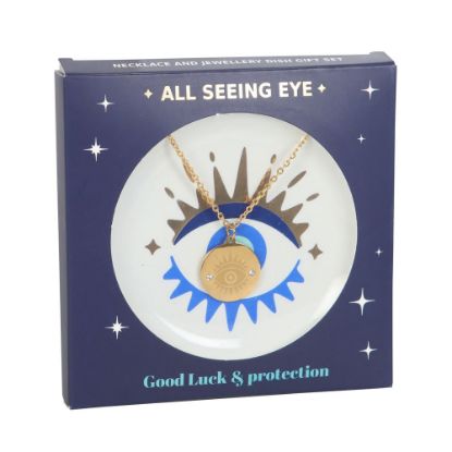 Picture of All Seeing Eye Necklace & Dish Gift Set