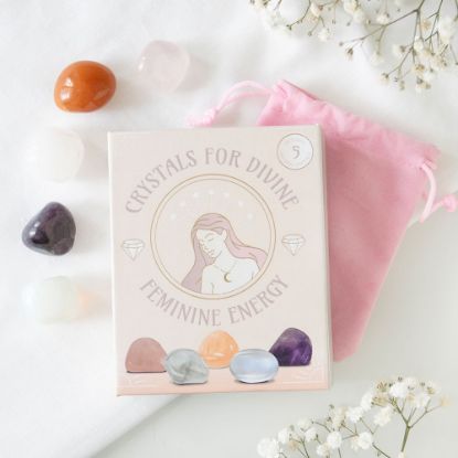 Picture of Set of 5 Crystals for Divine Feminine Energy