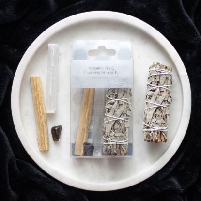 Picture of Negative Energy Smudge Kit with Hematite