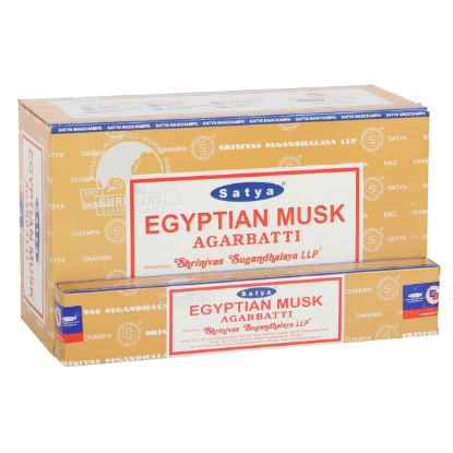 Picture of 12 Packs of Egyptian Musk Incense Sticks by Satya