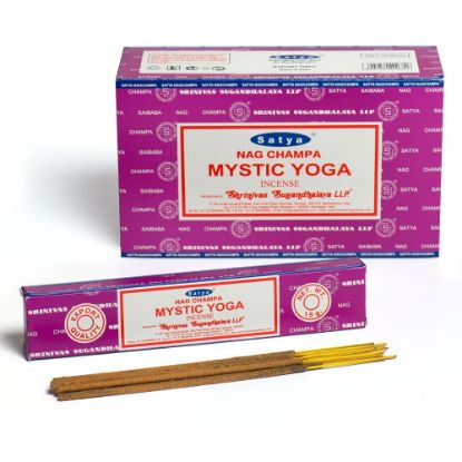 Picture of 12 Packs of Mystic Yoga Incense Sticks by Satya