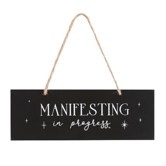 Picture of Manifesting In Progress Hanging Sign