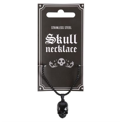 Picture of Black Stainless Steel Skull Necklace