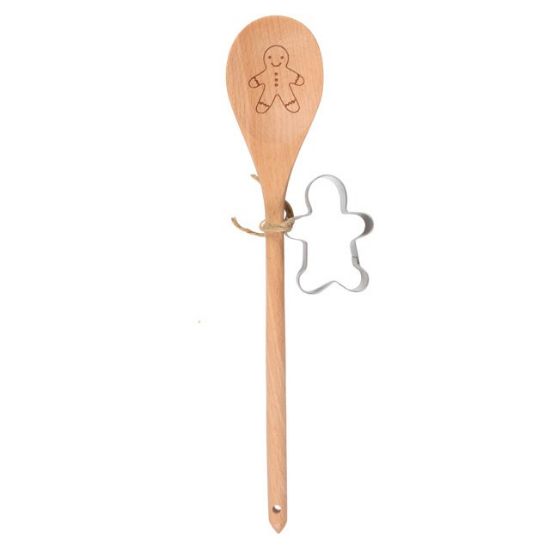 Picture of Gingerbread Wooden Spoon Baking Set 