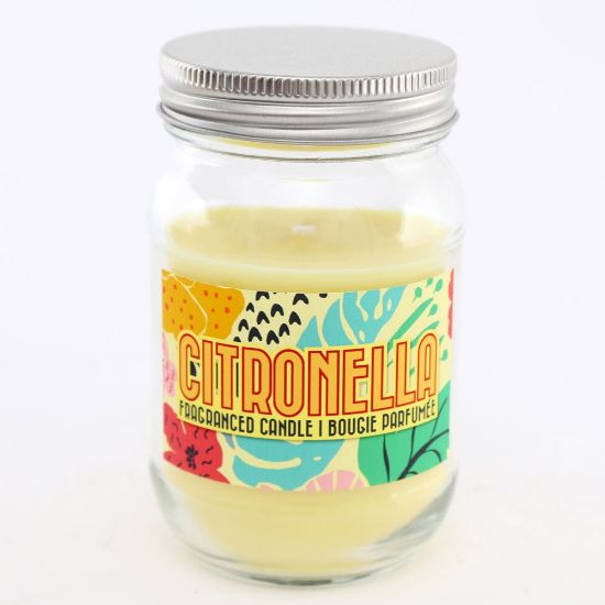 Picture of 12cm Citronella Mason Jar Candle