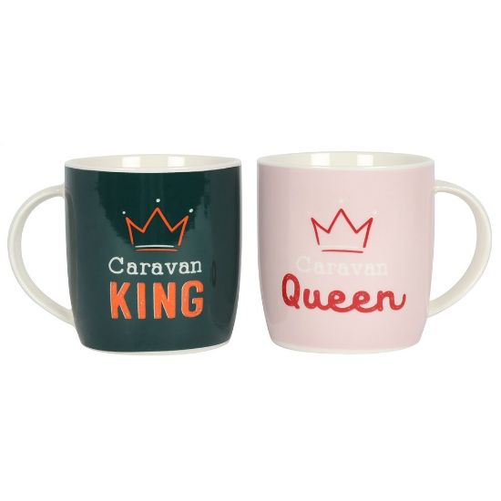 Picture of Caravan King and Queen Mug Set