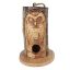 Show details for Pine Wood Closed Eye Owl Bird House Picture of Pine Wood Closed Eye Owl Bird House