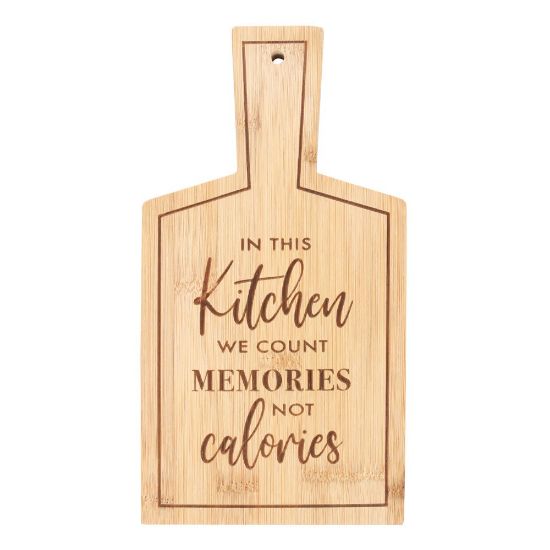 Picture of Count Memories, Not Calories Bamboo Serving Board
