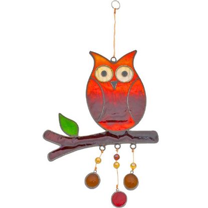 Picture of Owl On A Branch Suncatcher
