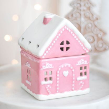 Picture of Pink Gingerbread House Oil Burner