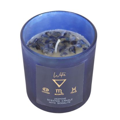 Picture of Water Element Jasmine Crystal Chip Candle