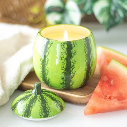 Picture of Watermelon Shaped Candle Jar