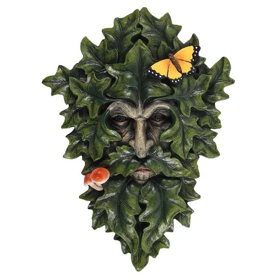Picture of 29x21cm Leafy Green Man Wall Plaque
