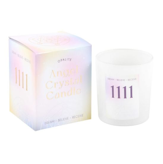 Picture of 1111 Angel Number Crystal Chip Candle