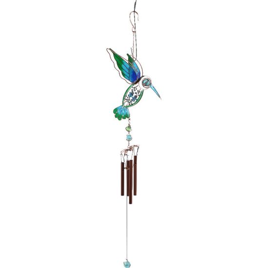 Picture of Blue/Green Hummingbird Windchime