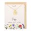 Picture of August Poppy Birth Flower Necklace Card