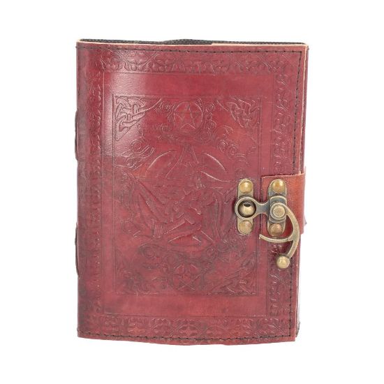 Picture of Pentagram Leather Journal w/lock 15 x 21cm