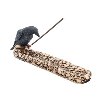 Picture of Raven Skull Incense Holder 25cm