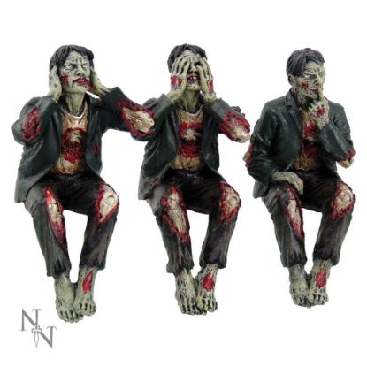 Picture of See No, Hear No Speak No Evil Zombies 10cm