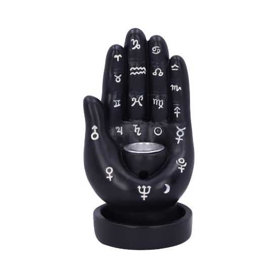 Picture of Palmistry Backflow Incense Burner (Black) 12cm