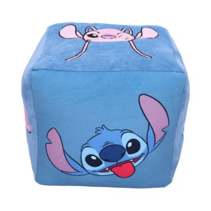 Picture of Disney Stitch and Angel Cube Cushion 25cm