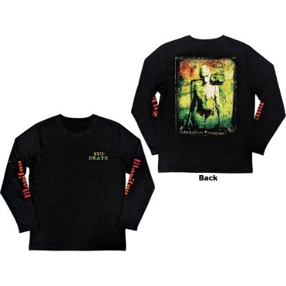 Picture of Marilyn Manson Unisex Long Sleeve T-Shirt: Death Back & Sleeve Print
