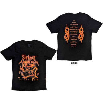 Picture of Slipknot Unisex T-Shirt: Live at MSG Orange Back Print