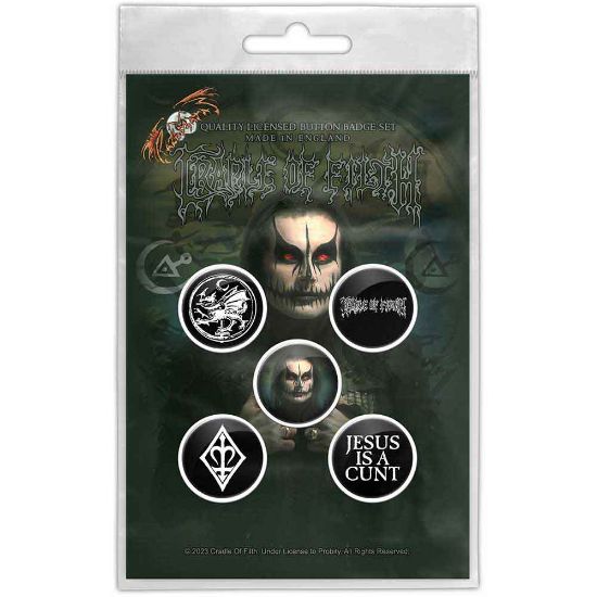 Picture of Cradle Of Filth Button Badge Pack: Hammer Of The Witches/Dani