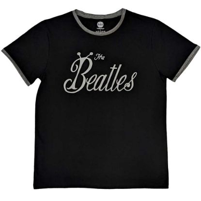Picture of The Beatles Unisex Ringer T-Shirt: Bug Logo