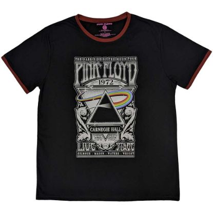 Picture of Pink Floyd Unisex Ringer T-Shirt: Carnegie Hall Poster