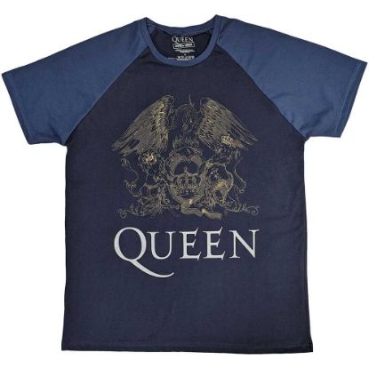 Picture of Queen Unisex Raglan T-Shirt: Crest