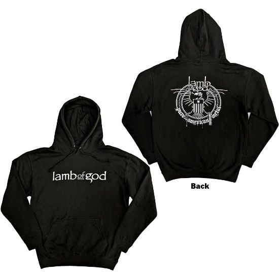 Picture of Lamb Of God Unisex Pullover Hoodie: Skeleton Eagle Back Print