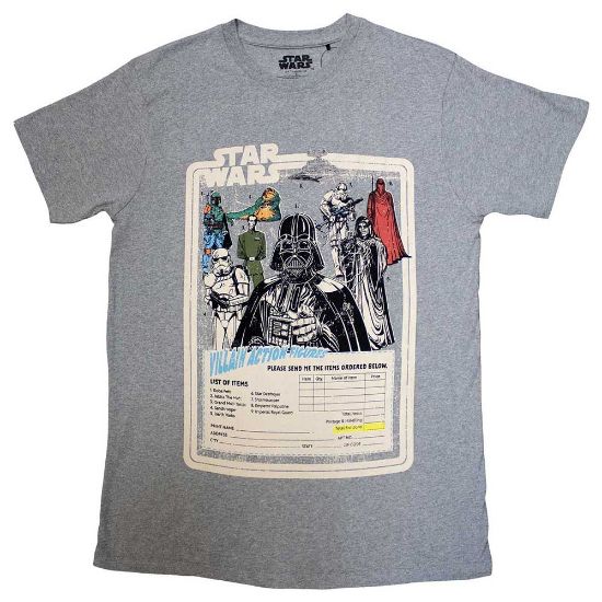 Picture of Star Wars Unisex T-Shirt: Villain Action Figures
