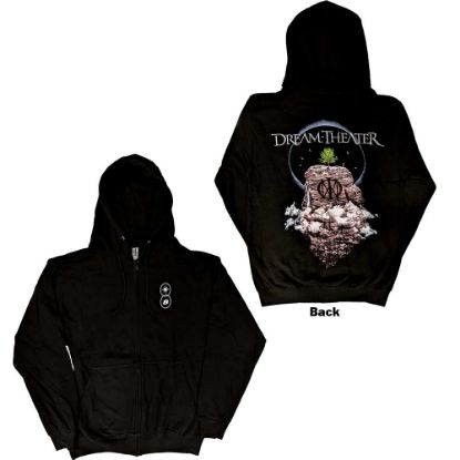Picture of Dream Theater Unisex Zipped Hoodie: Top Of The World Tour 2022 Ex-Tour Back Print (Small)