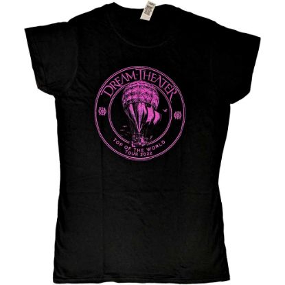 Picture of Dream Theater Ladies T-Shirt: Hot Air Balloon TOTW Tour 2022 Ex-Tour (Medium)