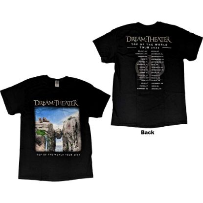 Picture of Dream Theater Unisex T-Shirt: TOTW Cover Art Tour 2022 Ex-Tour Back Print (Small)