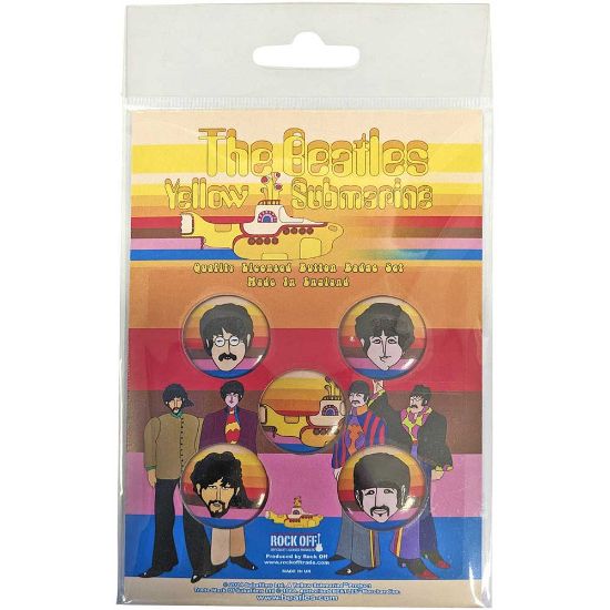 Picture of The Beatles Button Badge Pack: Yellow Submarine Portrait