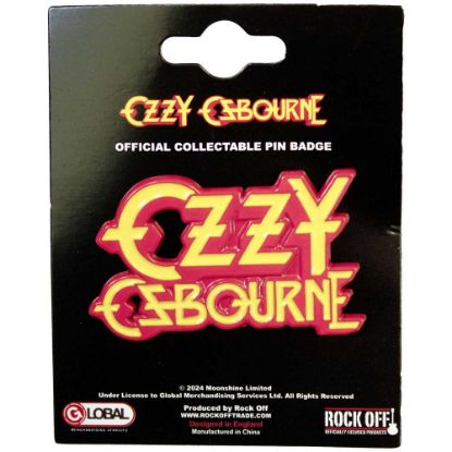 Picture of Ozzy Osbourne Pin Badge: Stacked Logo