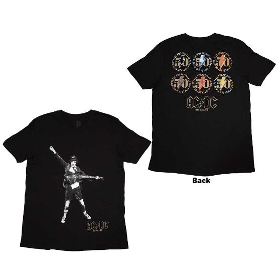 Picture of AC/DC Unisex T-Shirt: Emblems Back Print