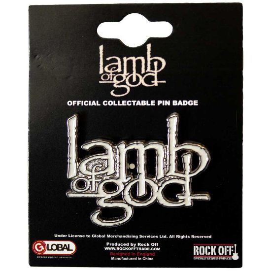 Picture of Lamb Of God Pin Badge: Logo