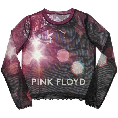 Picture of Pink Floyd Ladies Long Sleeve Crop Top: Knebworth '90 Mesh
