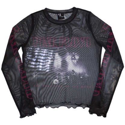 Picture of Pink Floyd Ladies Long Sleeve Crop Top: Live Band Mesh
