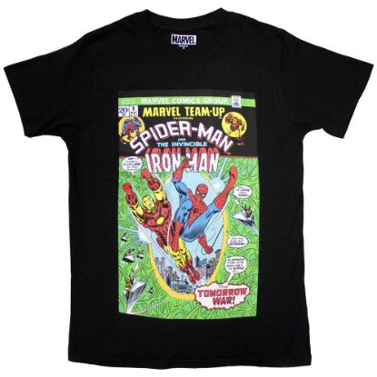 Picture of Marvel Comics Unisex T-Shirt: Spiderman & Iron Man Comic Cover