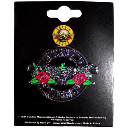 Picture of Guns N' Roses Pin Badge: Silver Circle Logo